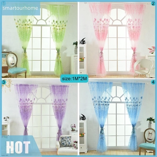 rèm cửa sổ Vải Voan Họa Tiết In Xinh Xắn