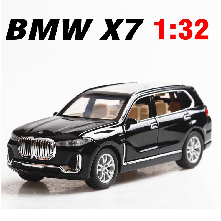 Mô hình xe ô tô BMW X7 bằng kim loại tỉ lệ 1:32 xe có âm thanh và đèn mở các cửa