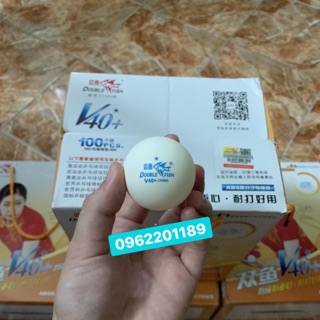 Quả bóng bàn luyện tập Doublefish 1 sao 40+ 100 quả chuẩn hàng chính hãng