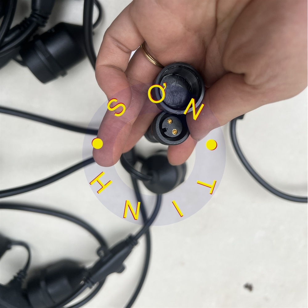 Dây đui đèn MPE trang trí ngoài trời dùng cho quán cà phê, trà chanh, trà sữa