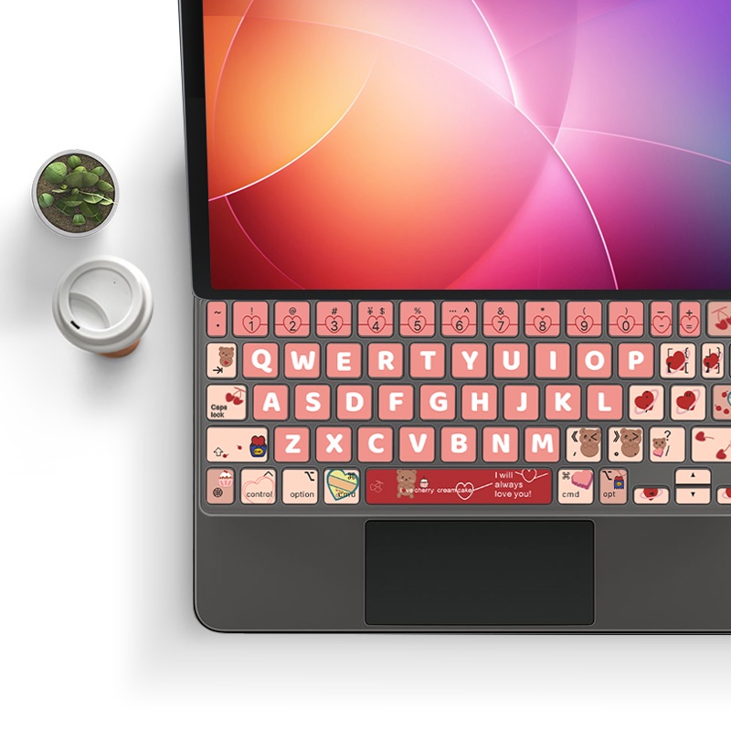 Suitable for magic keyboard film 2022 IPad Pro4 11 inch ipad pro 6 12.9 ipad air 4/5 10.9 protection Cover silicone cartoon keyboard Cover