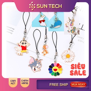 Móc khóa, móc treo điện thoại họa tiết hoạt hình Tom & Jerry/ ngựa Pony/ hoa hướng dương cực kì dễ thương