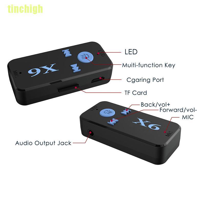 Bộ Thu Tín Hiệu bluetooth Không Dây X6 3.5mm