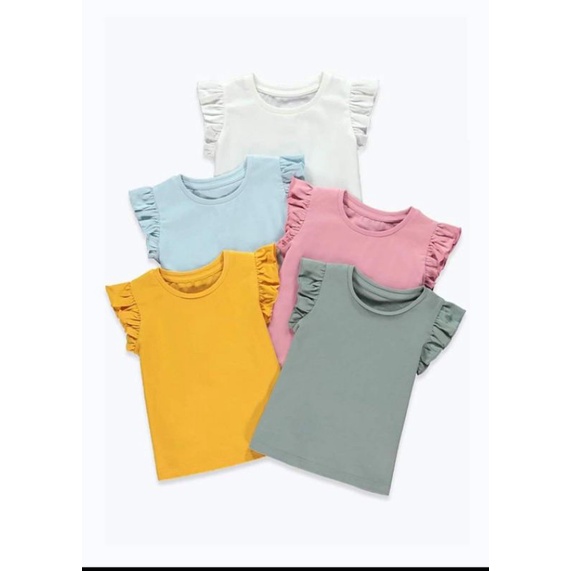 Set 5 áo bé gái Matalan Auth UK
