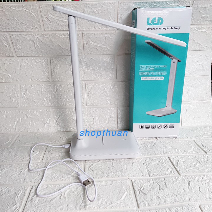 Đèn để bàn học đèn LED gấp gọn, có thể đổi màu ánh sáng đèn