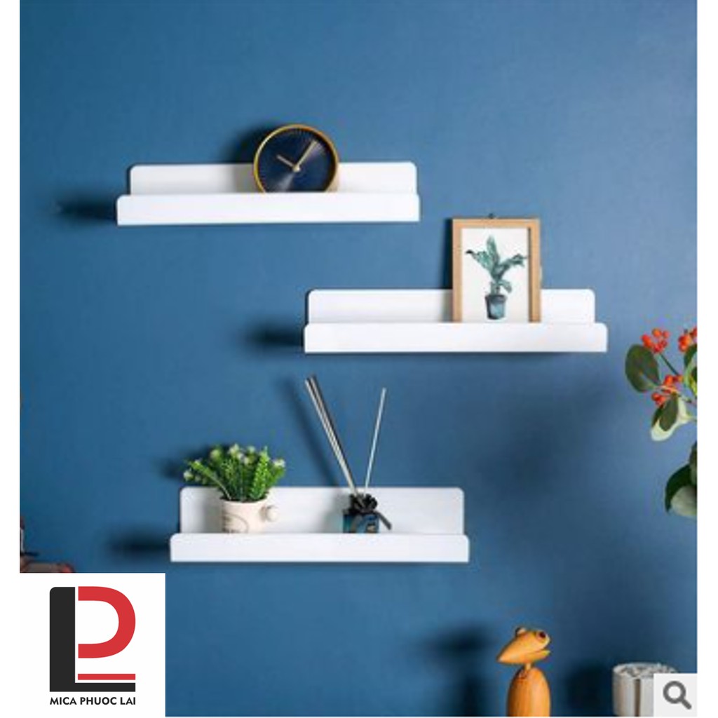 Kệ mica treo tường để sách, dụng cụ gia vị nhà bếp, hoặc decor sản phẩm