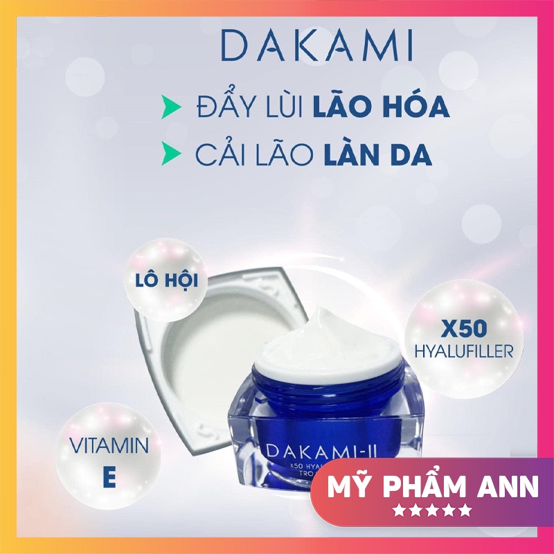 Kem Dakami II chính hãng - Kem face chống lão hóa Dakami 2 X50 Hyalufiller Trojan Q10 - 893853962701