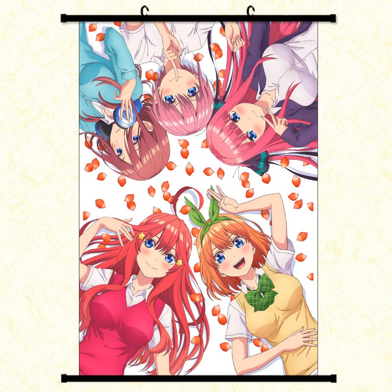 Poster vải anime Gotoubun no Hanayome 30x45 tranh vải