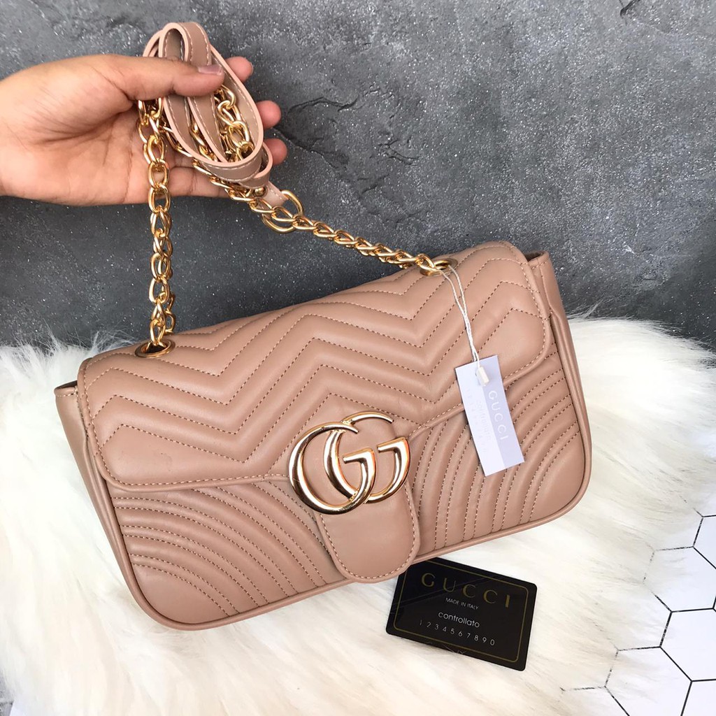 Gucci Giày Thể Thao Marmont 2 Màu Size 27x8 X 16cm