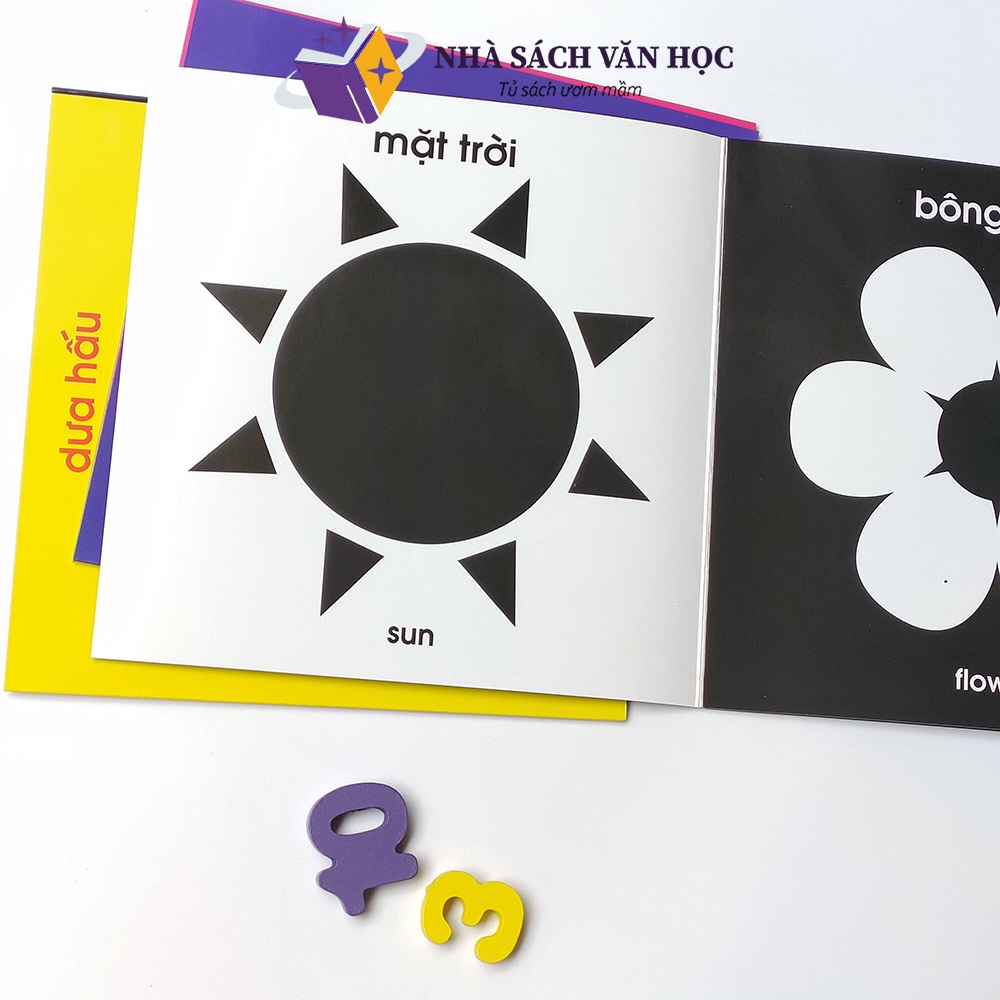 Sách - Kích Thích Thị Giác Cho Trẻ Sơ Sinh Song Ngữ Anh - Việt