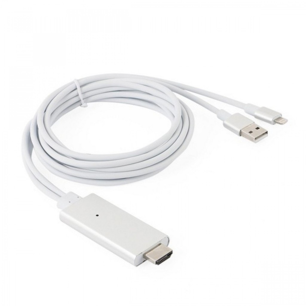 [Mã SKAMA06 giảm 8% đơn 250k]Cáp kết nối HDMI cho iPhone, iPad (lightning to HDTV Cable) 2M (trắng)