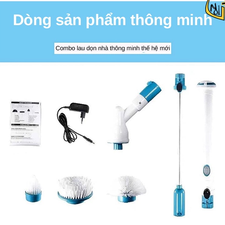 Chổi cọ nhà vệ sinh bằng điện, chổi cọ nhà tắm toilet tự động sạc tích điện