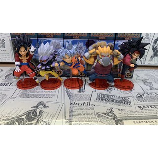 5 Mô hình đồ chơi nhân vật hoạt hình Songoku Vegeta Burdock bằng nhựa pvc 5 cm