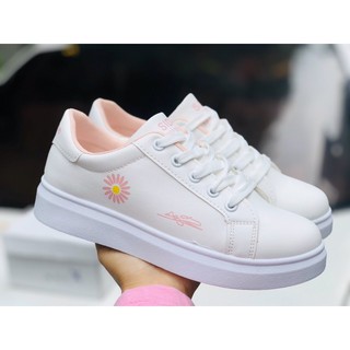 ✔️GIÀY BATA NỮ TRẮNG IN HOA CÚC