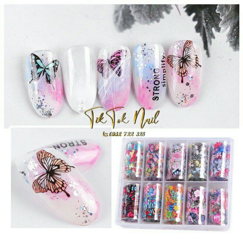 fion trang trí dán móng