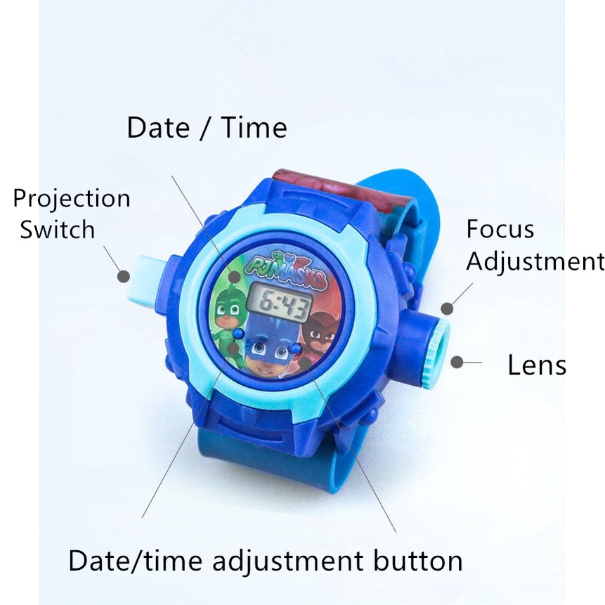 Đồng Hồ Điện Tử Hình Nhân Vật Người Nhện Phim Frozen 24 Mẫu Cho Bé