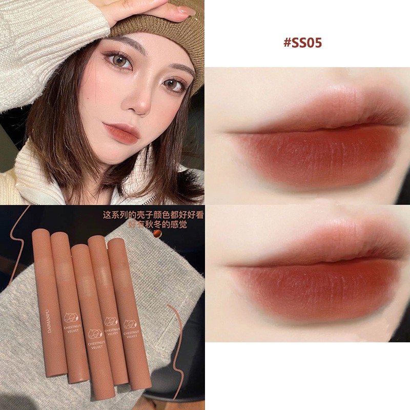 Son lì DAIMANPU mềm mịn như nhung chống thấm nước chống khô môi lâu trôi MM | BigBuy360 - bigbuy360.vn