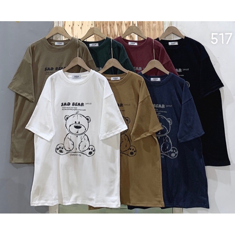 Áo thun chú gâu Bad bear 3158/ gâu Ami