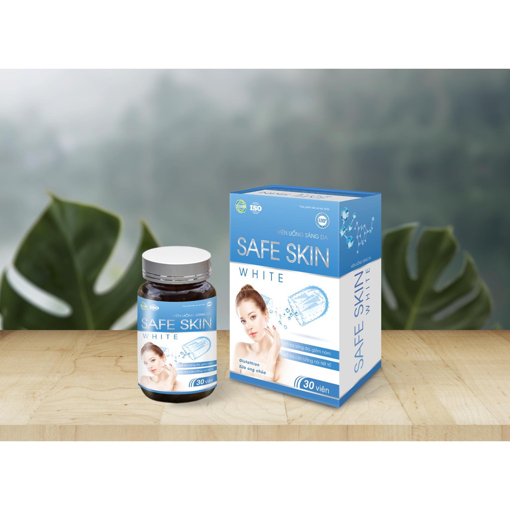 Viên uống sáng da Safe Skin White (L - Glutathione 40%, 30 Viên)