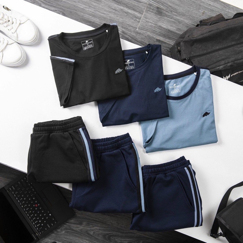 BÁN SỈ BỘ HÈ RINBOS TRƠN SỌC VAI 3 MÀU CHO NAM | BigBuy360 - bigbuy360.vn