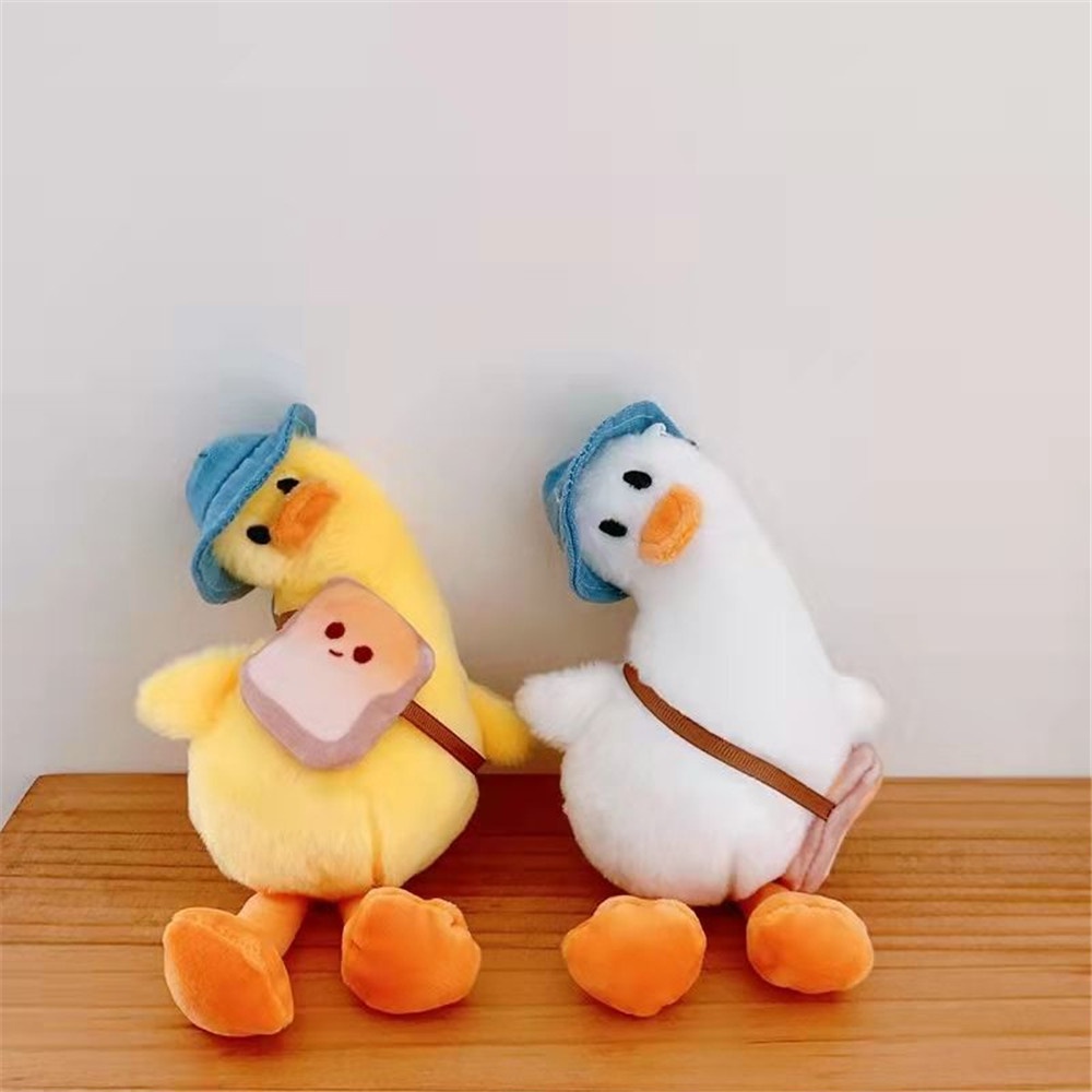 Móc Khóa Hình Vịt Nhồi Bông Dễ Thương Dùng Trang Trí Túi Xách