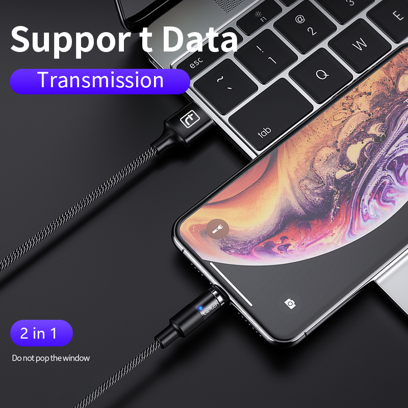 Dây cáp sạc Twitch từ tính 3A cổng Micro USB/Type C tùy chọn dành cho Samsung Xiaomi