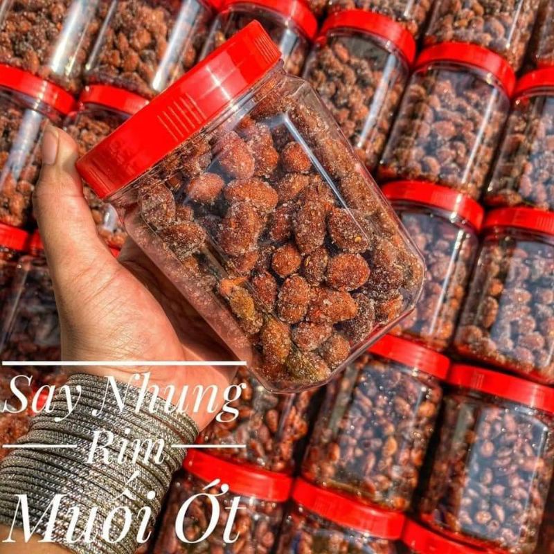 SAY NHUNG RIM MUỐI ỚT _ SAY NHUNG LẮC MUỐI HŨ 300GR