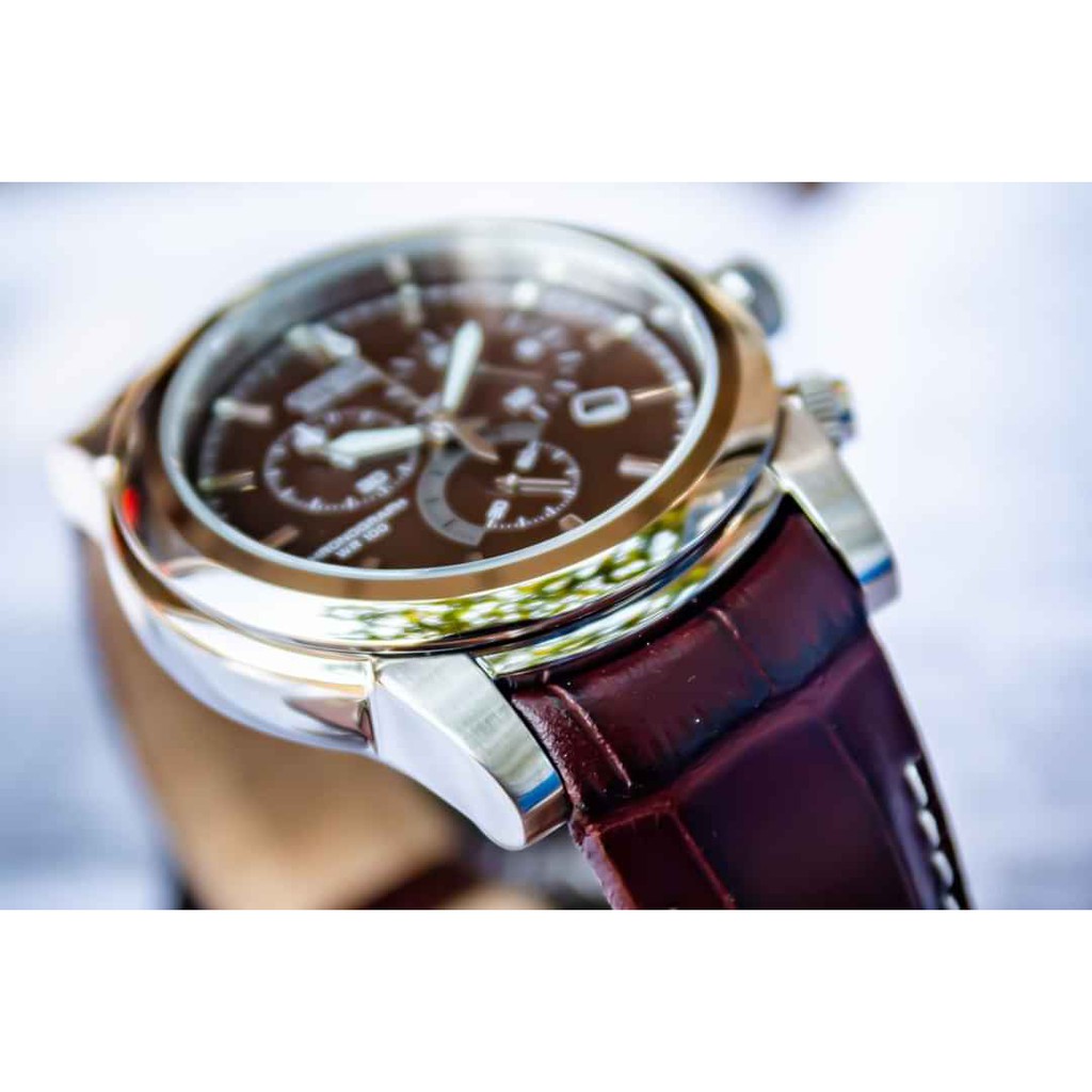 Đồng hồ nam Citizen AT0550-11X  màu cafe ban mê