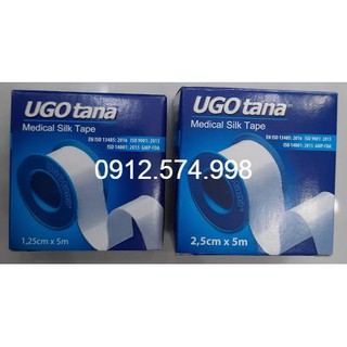 Băng dính cuộn vải lụa y tế UGOTANA - Băng keo lụa, dụng cụ sơ cứu y tế, băng gạc vết thương