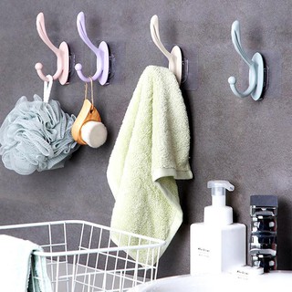 Móc đơn treo đồ bằng nhựa dán tường hình lưỡi câu (MLC04)