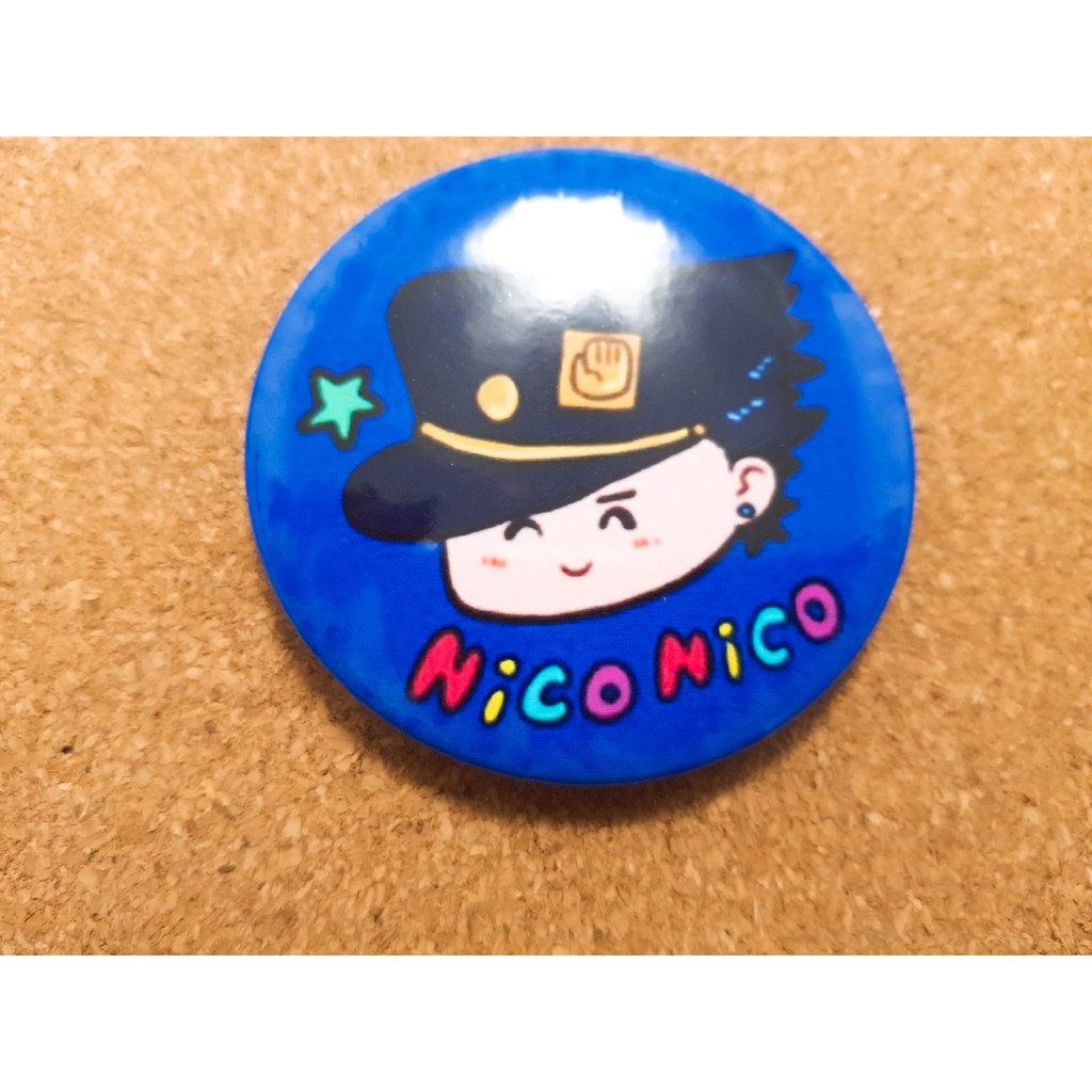Huy hiệu happy Jotaro JoJo's Bizarre Adventure [Có sẵn]