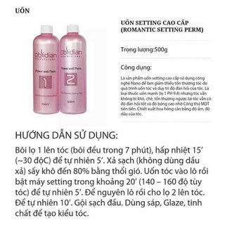Thuốc uốn tóc setting obsidian Hàn Quốc