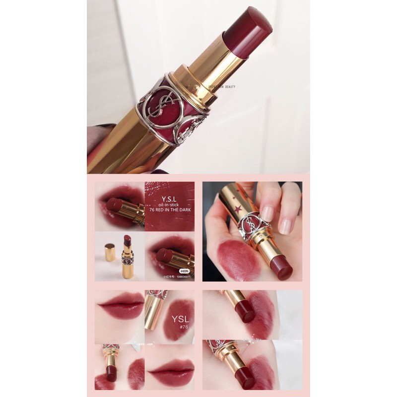 [CÓ SẴN - ĐỦ BILL - AUTHENTIC] Son Ysl Shine 76 vợt sale bill duty - ảnh shop tự chụp | BigBuy360 - bigbuy360.vn