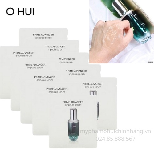 Combo10tang1 - Tinh chất căng bóng chống lão hóa Ohui Prime Advancer Ampoule Serum TRẺ HOÁ DA - mỹ phẩm Ohui chính hãng