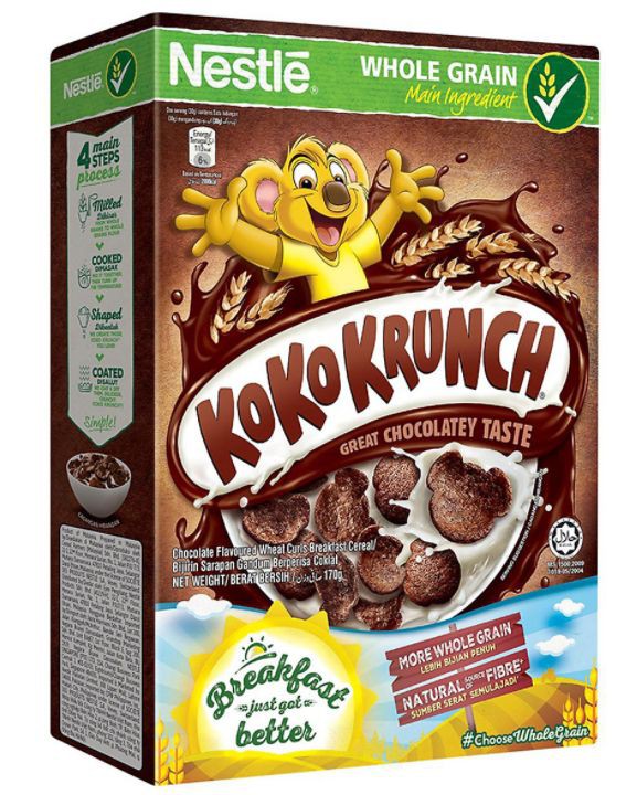 Ngũ cốc ăn sáng vị Chocolate Nestle Koko Krunch 170g