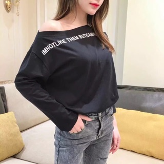 Áo lệch vai dài tay