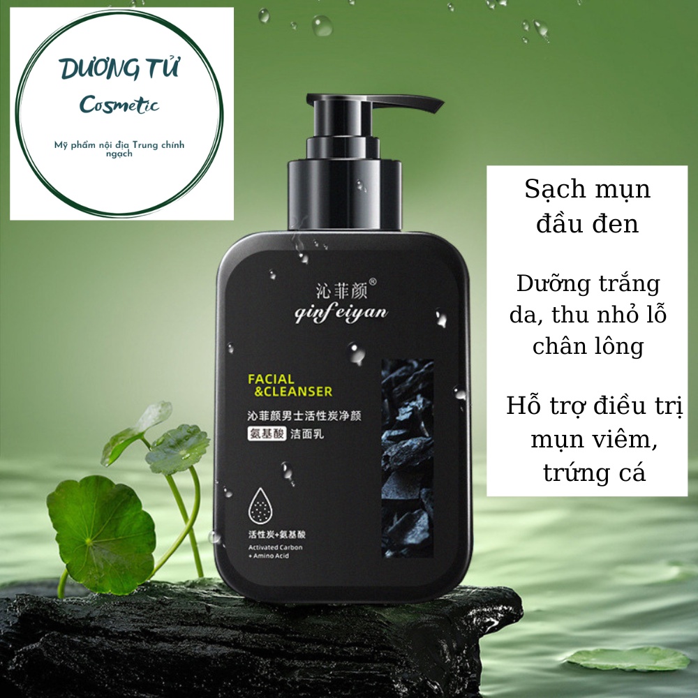 Sữa rửa mặt làm sạch sâu cho nam giới ngăn ngừa giảm mụn đầu đen kiểm soát dầu