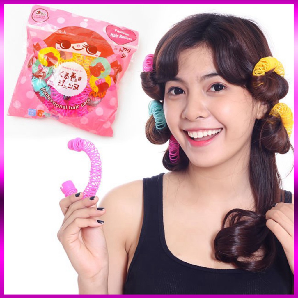 Dụng cụ uốn tóc lò xo 8 ống !