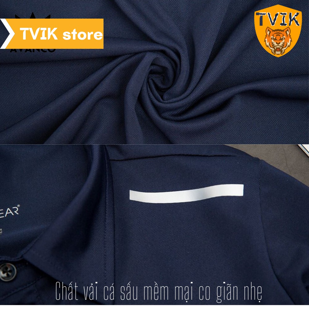 Áo thun có cổ Tvik lên form chuẩn đẹp, chất vải cá sấu co giãn mặc thoải mái, ATR | BigBuy360 - bigbuy360.vn