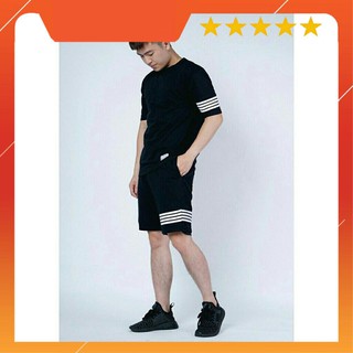 Bộ thun mè sọc kiểu 1 bên