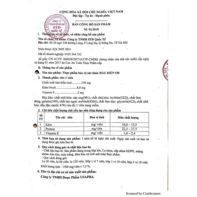 Hộp Hàu biển Ob chính hãng 100% | BigBuy360 - bigbuy360.vn