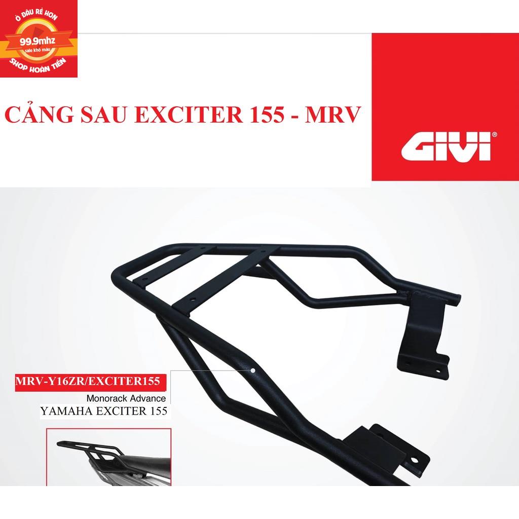 Cảng Sau Exciter 155 MRV Cảng Givi Exciter 155 Chính Hãng Thép Sơn Tĩnh Điện Lắp Thùng Sau GIVI, Chịu Lực Tốt, Gắn Kiểng