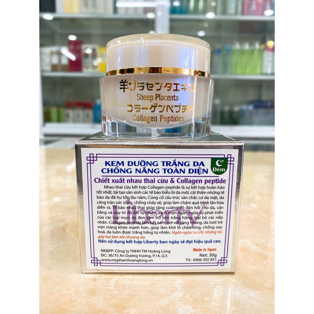 Kem Nhau Thai Cừu Liberty Dưỡng Trắng Da Toàn Diện 30G Chính Hãng Công Ty