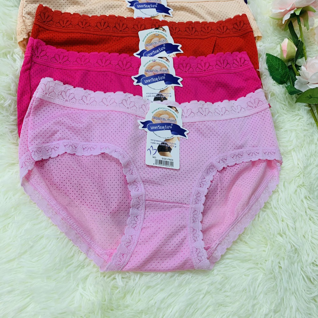 Quần lót NỮ thông hơi viền ren siêu xinh QL5885 ( kèm ảnh thật phía sau)