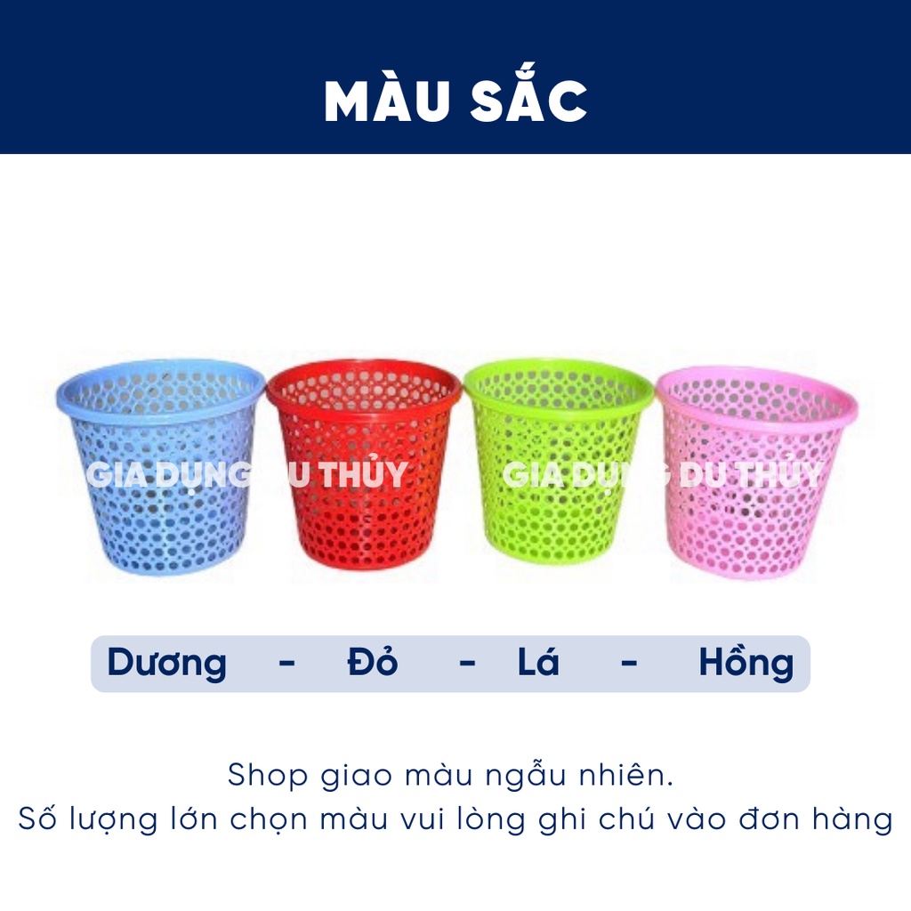 Sọt nhựa tròn không quai, có quai Châu Hưng, cỡ nhí, nhỏ, lớn, lớn quai đủ size, màu đỏ, xanh lá, dương, hồng bền đẹp