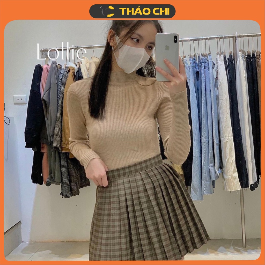 Áo len tăm body, áo len cổ 3 phân dệt ôm sát cơ thể, co giãn thoải mái khi sử dụng, người dưới 60kg mặc rất ok