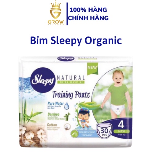 [Quà Tặng] Bỉm Sleepy Organic chiết xuất từ tre và cotton tự nhiên siêu mỏng nhẹ mềm mại