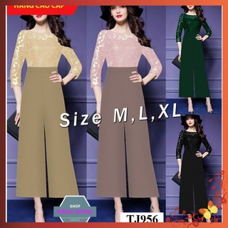 Bộ Jum 💥FREESHIP💥 Jum dài ống suông phối ren hoa 3D xinh xắn TJ956