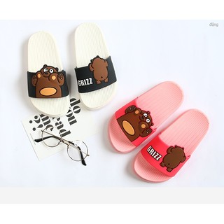 Dép Gấu We bare bears Gấu Grizz