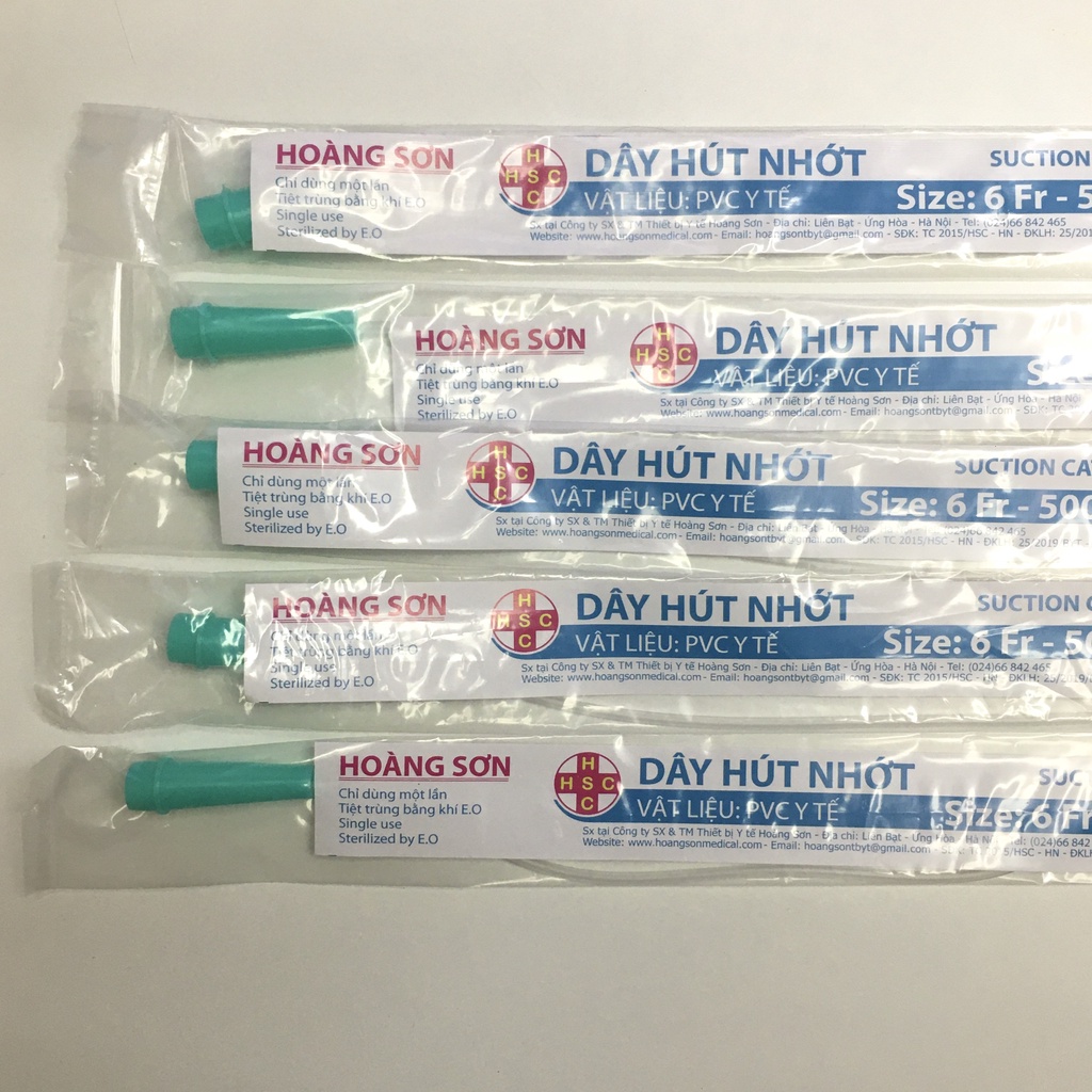 Dây hút đàm nhớt số 6 an toàn giúp hút dịch miệng, khí quản và phế quản.